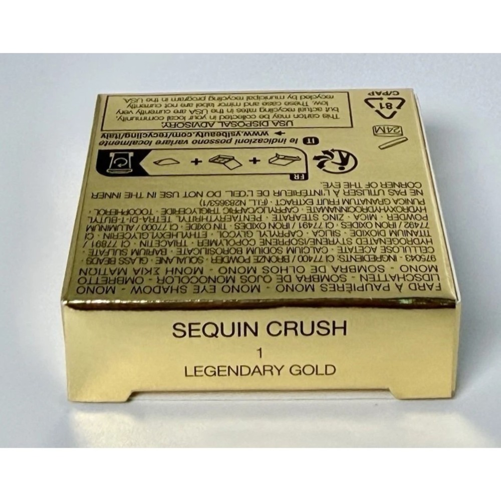 Yves Saint Laurent YSL Sequin Crush Glitter Single Eyeshadow 1 Legendary Gold - Picture 3 of 5